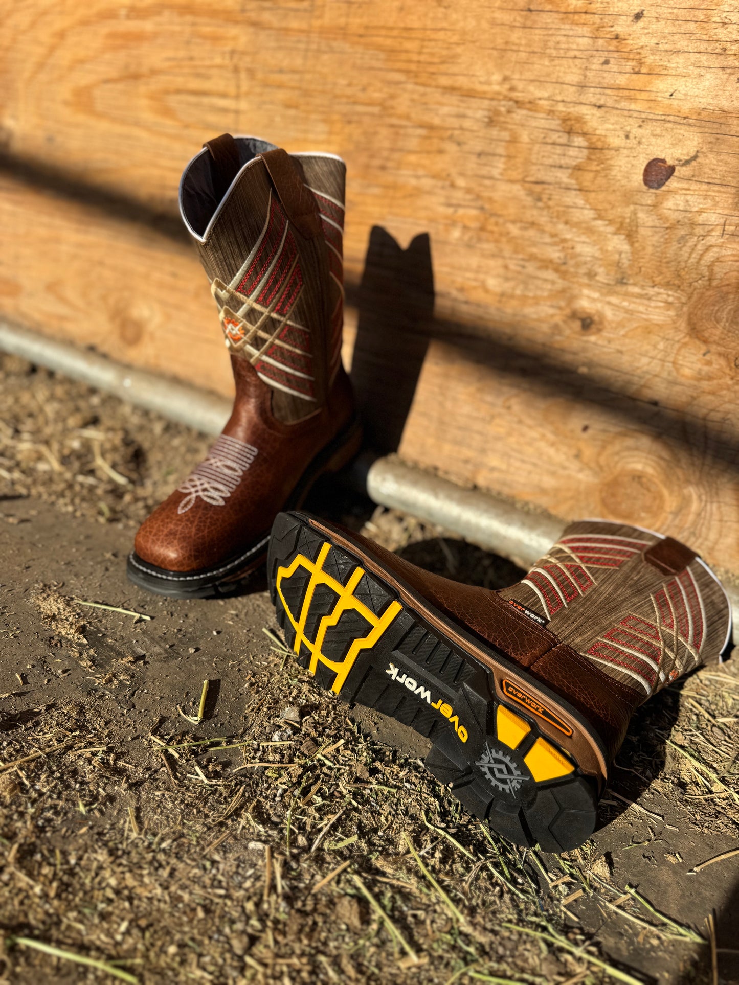 1710 Shoulder Overwork Brown Work Boot – Puncture & Slip Resistant | Gel Comfort Sole