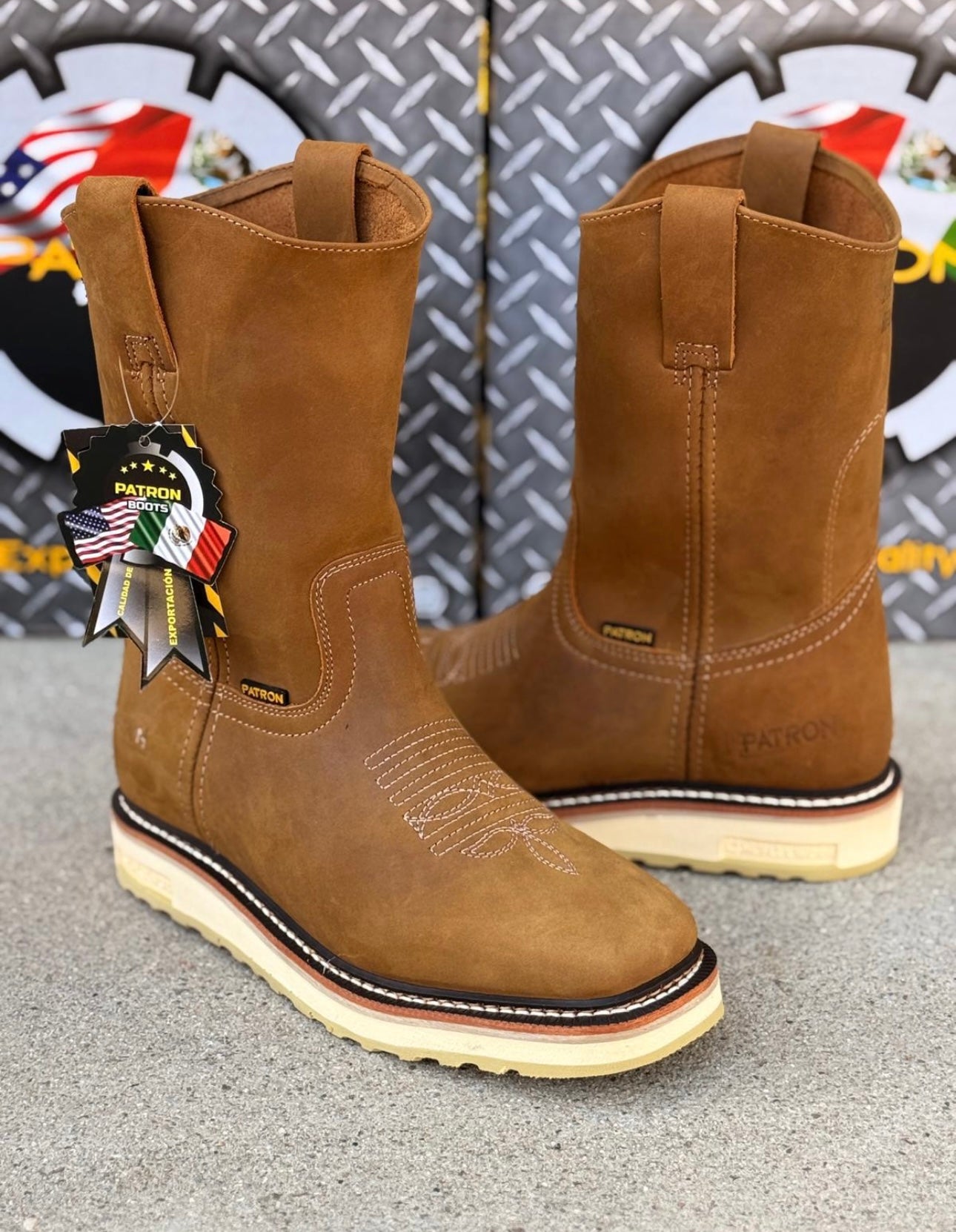 7800 Square Toe Work Boot Crazy Roble