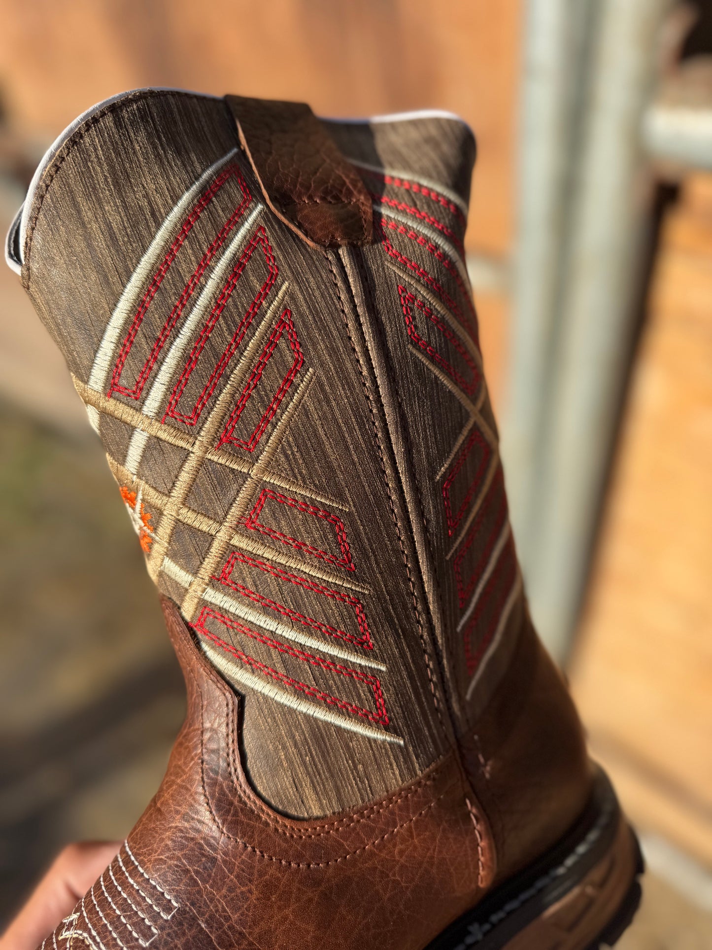 1710 Shoulder Overwork Brown Work Boot – Puncture & Slip Resistant | Gel Comfort Sole