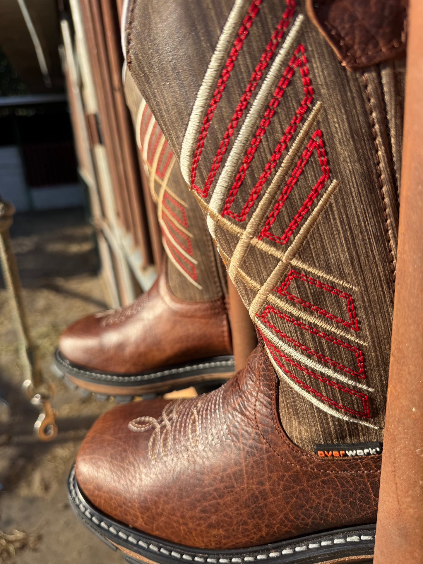 1710 Shoulder Overwork Brown Work Boot – Puncture & Slip Resistant | Gel Comfort Sole