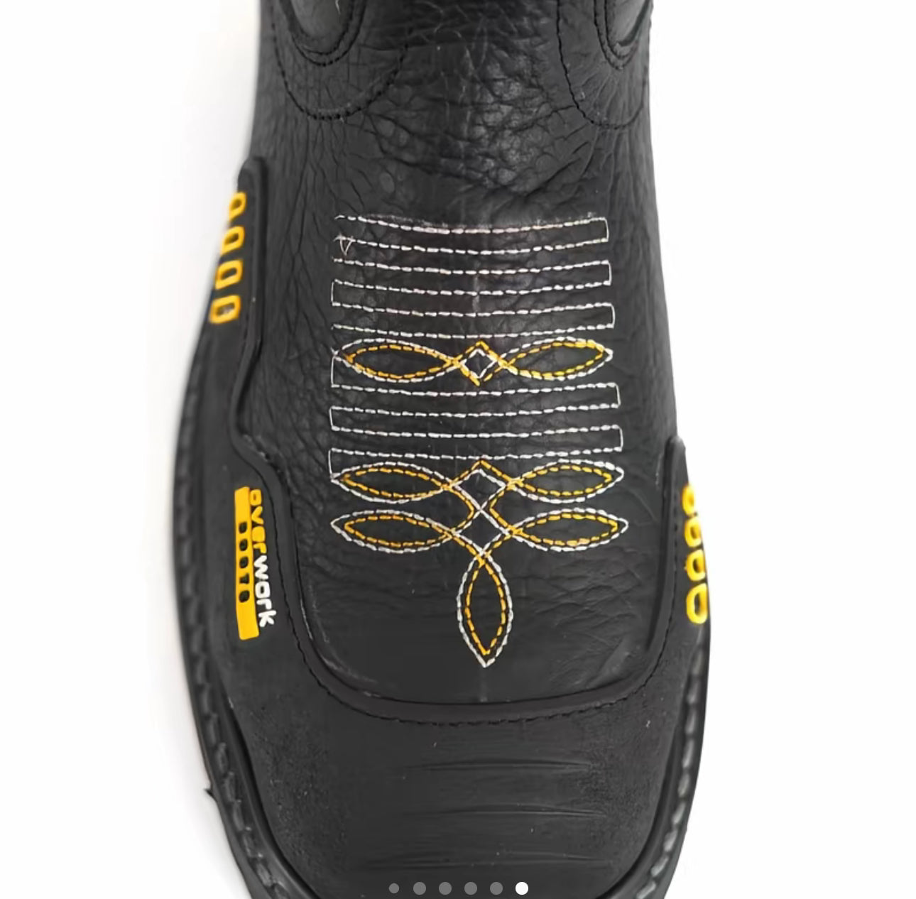 Overwork Boots 2024 Shoulder Black | Western Work Boot | Heavy-Duty Comfort & Slip-Resistant Sole