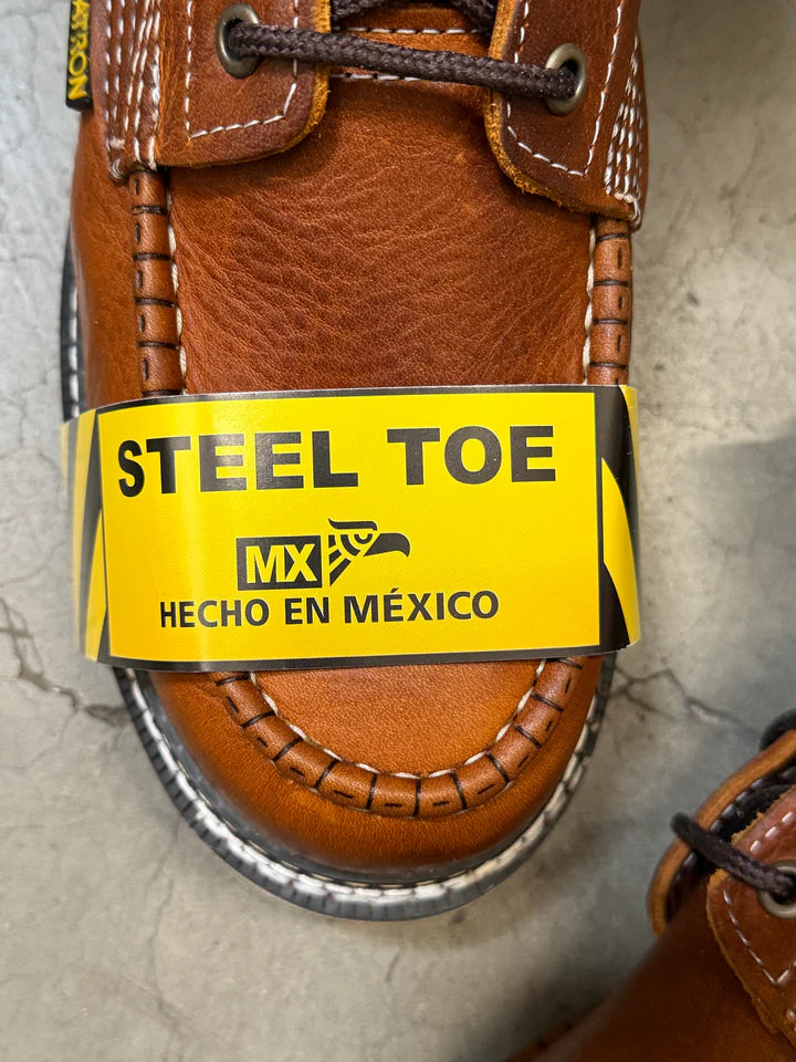 650 Light Brown Steel-Toe Moc-Toe