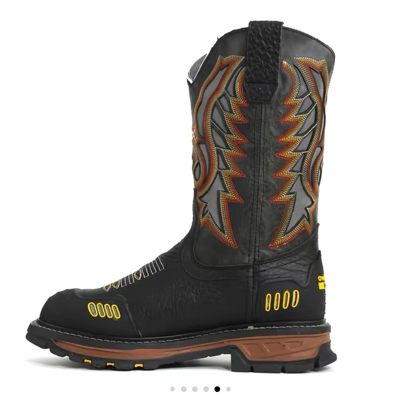 Overwork Boots 2024 Shoulder Black | Western Work Boot | Heavy-Duty Comfort & Slip-Resistant Sole