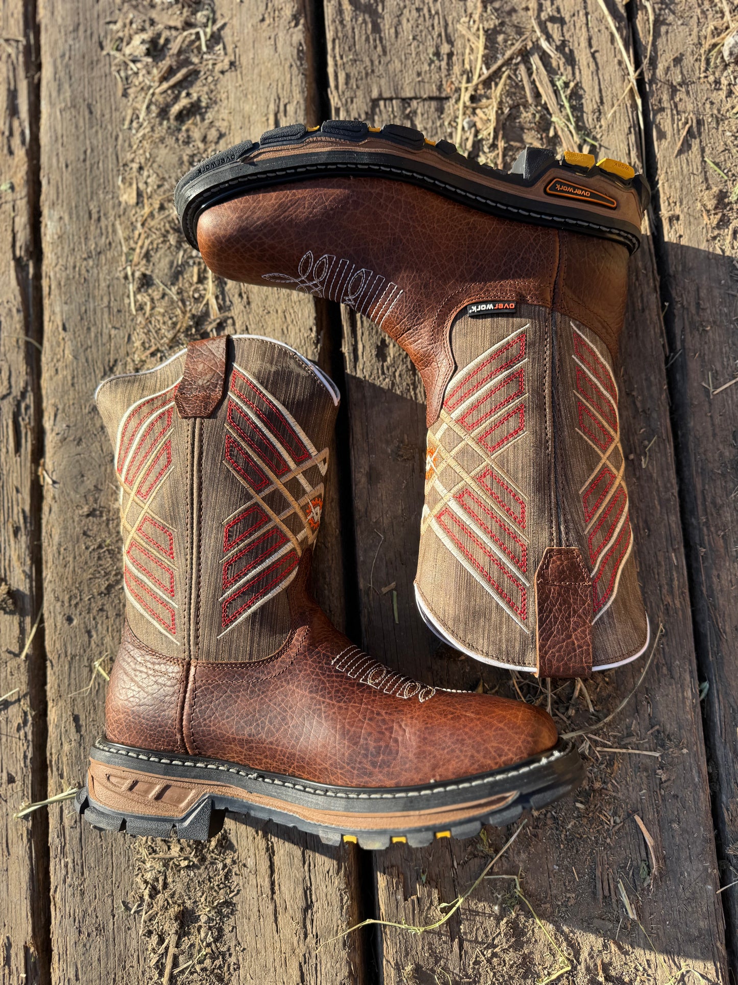 1710 Shoulder Overwork Brown Work Boot – Puncture & Slip Resistant | Gel Comfort Sole