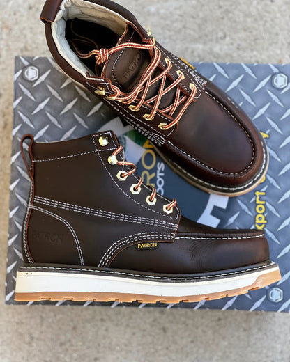 714 Moc Toe Steel Toe wine