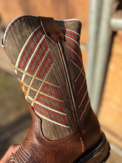 1710 Shoulder Overwork Brown Work Boot – Puncture & Slip Resistant | Gel Comfort Sole