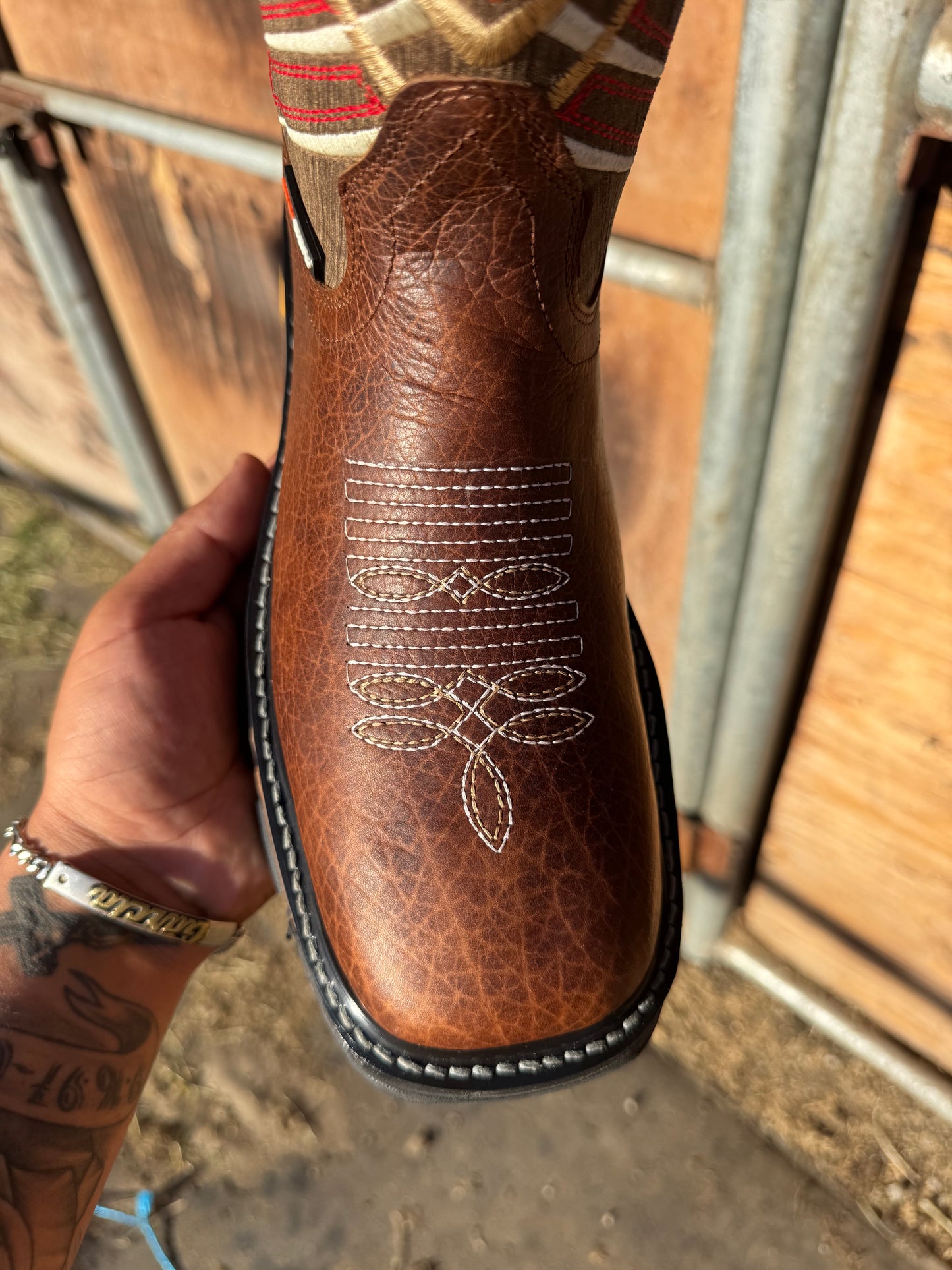 1710 Shoulder Overwork Brown Work Boot – Puncture & Slip Resistant | Gel Comfort Sole