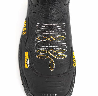 Overwork Boots 2024 Shoulder Black | Western Work Boot | Heavy-Duty Comfort & Slip-Resistant Sole
