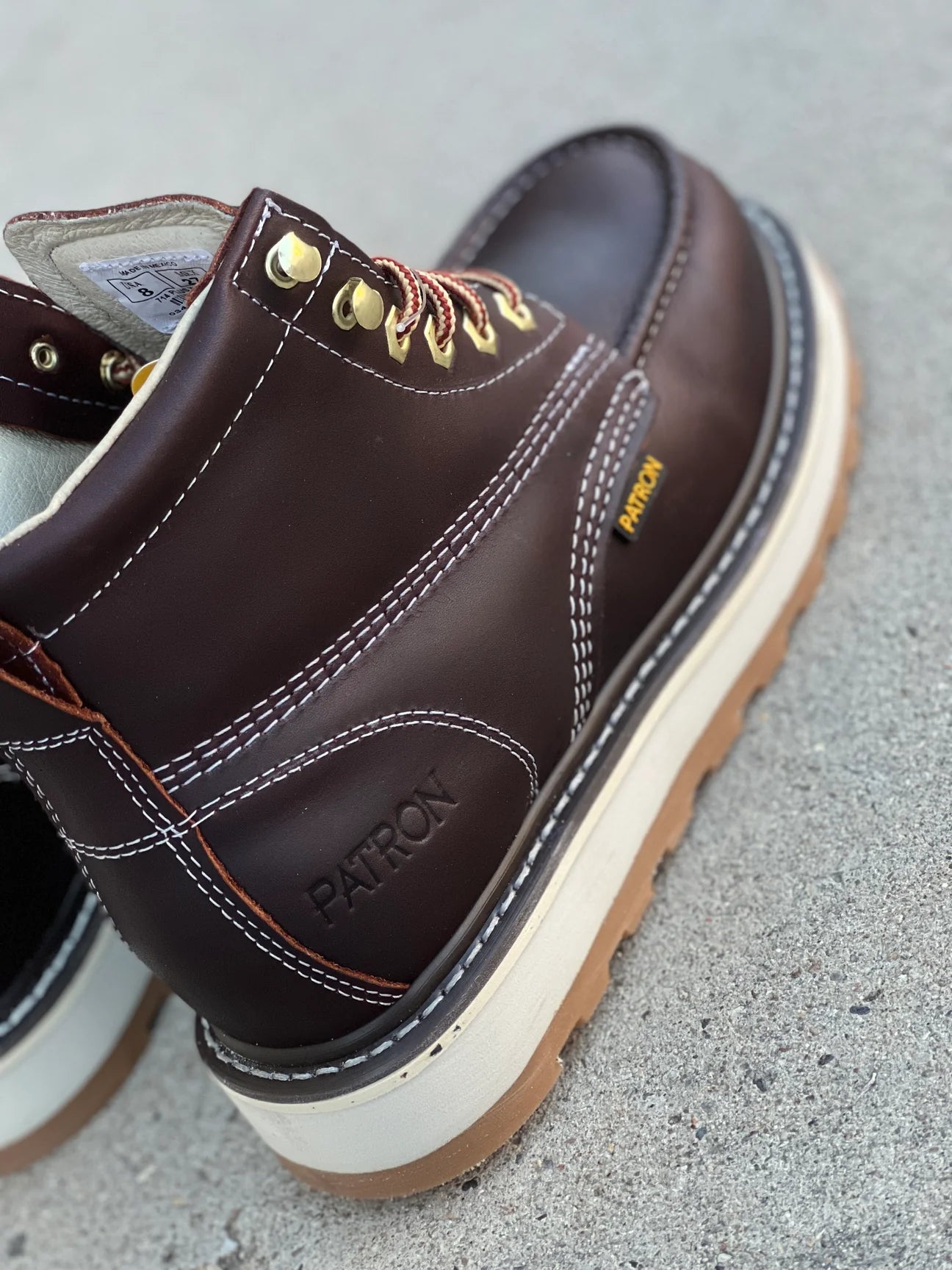 714 Moc Toe Steel Toe wine